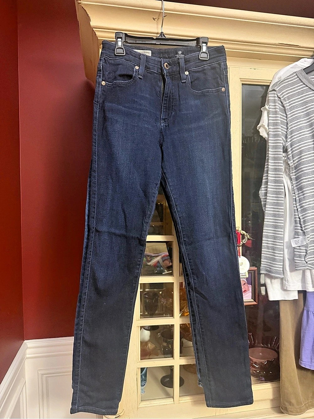 AG Adriano Goldschmied The Farrah High-Rise Skinny Jeans Blue